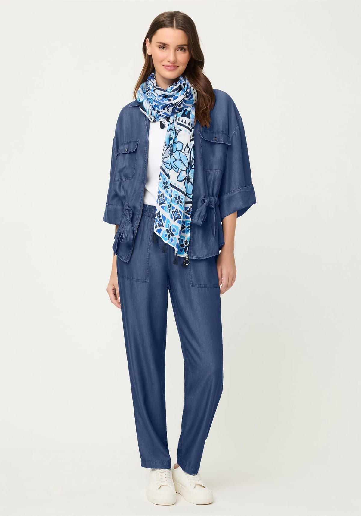 Veste souple effet denim