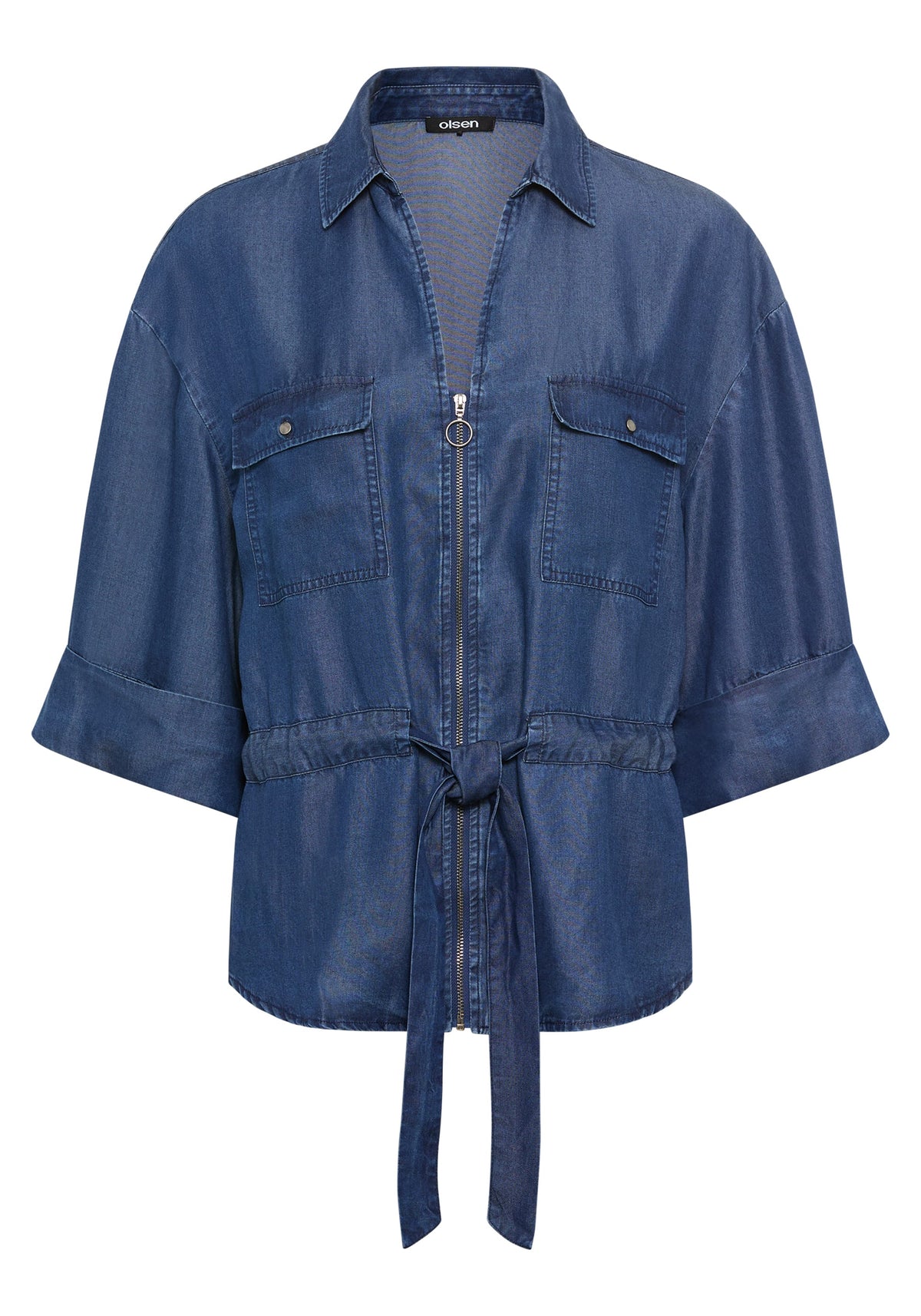 Veste souple effet denim
