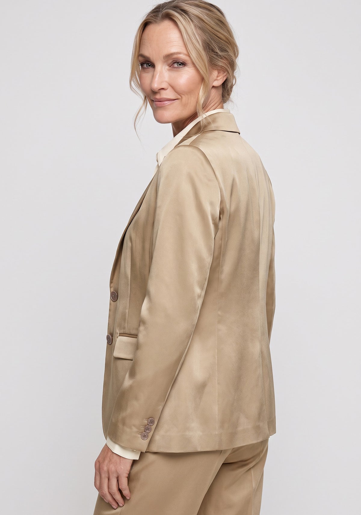 Satin Effect Blazer