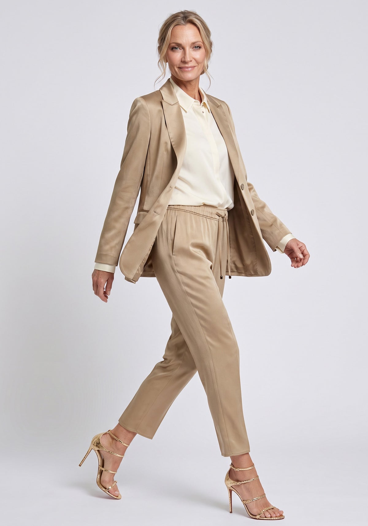Satin Effect Blazer