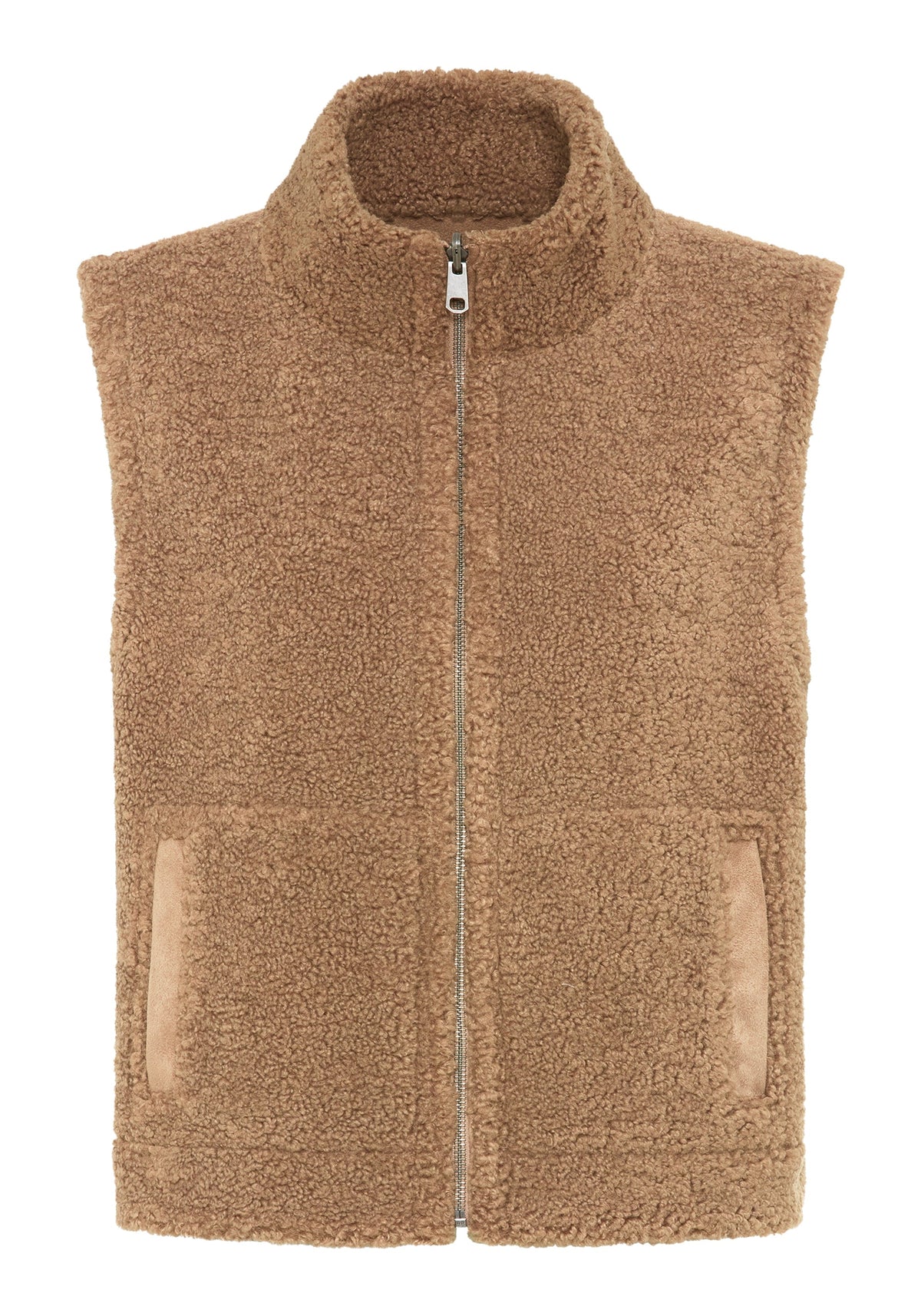 Reversible Faux Suede & Sherpa Vest