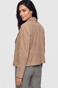 Veste de moto en simili-daim