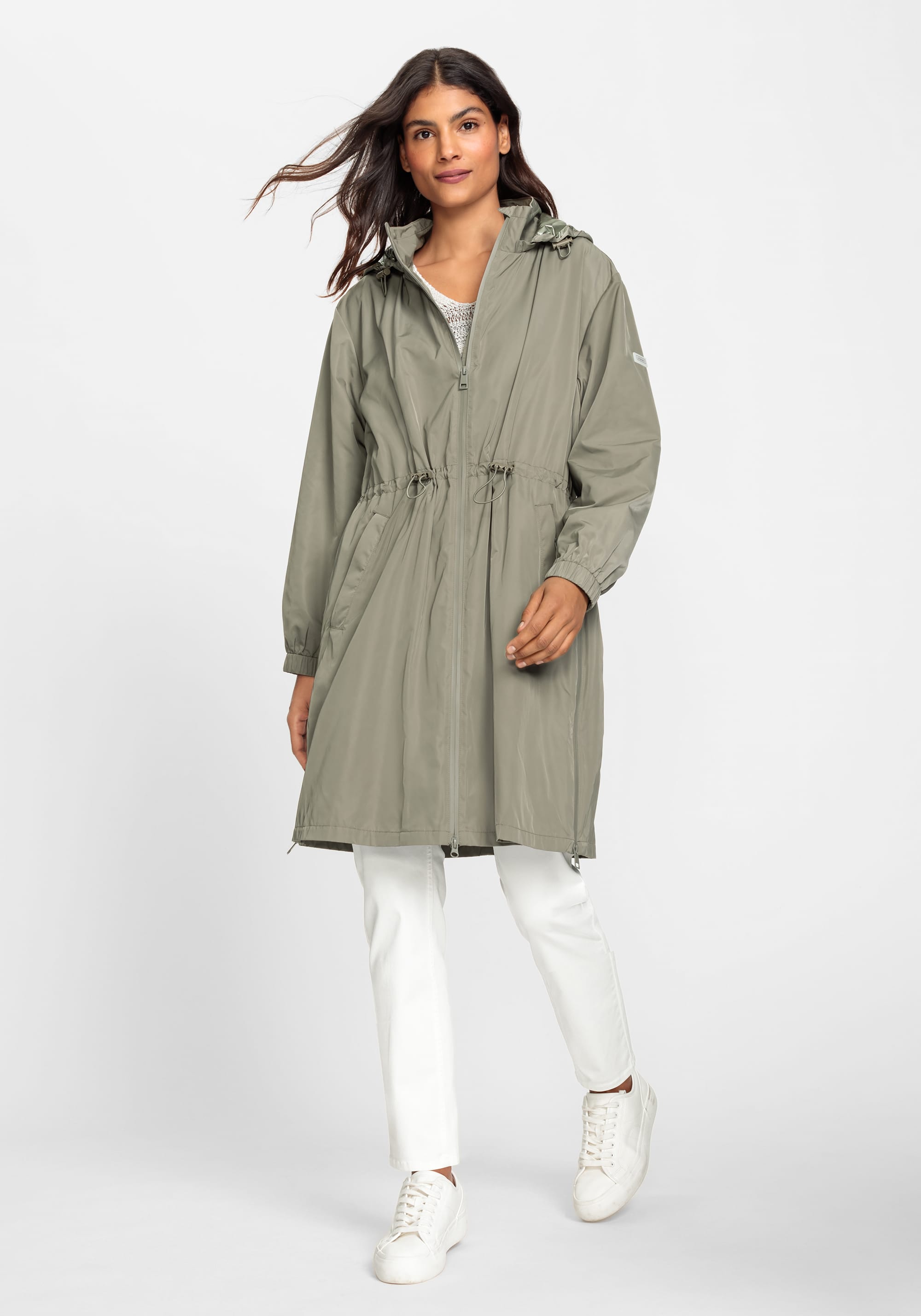 Anorak Jacket with Removable Hood - Olsen Fashion Canada