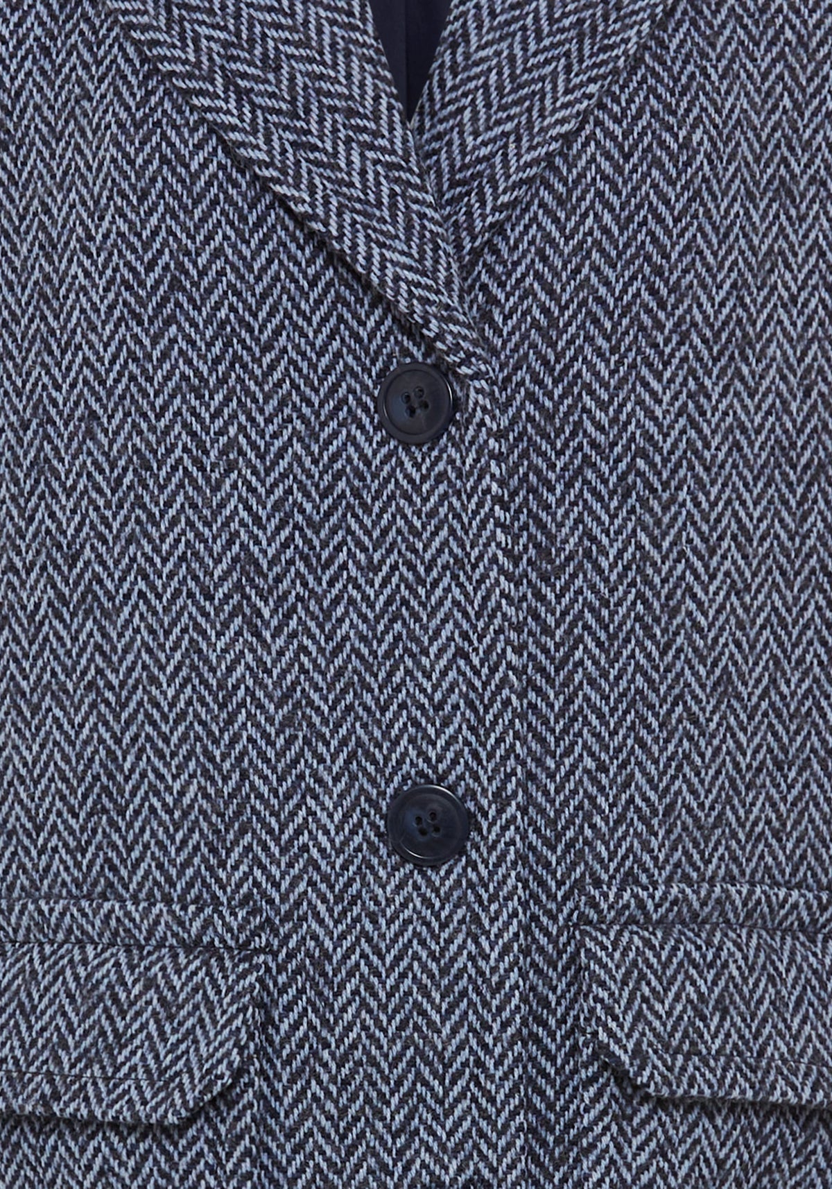 Wool Blend Herringbone Coat