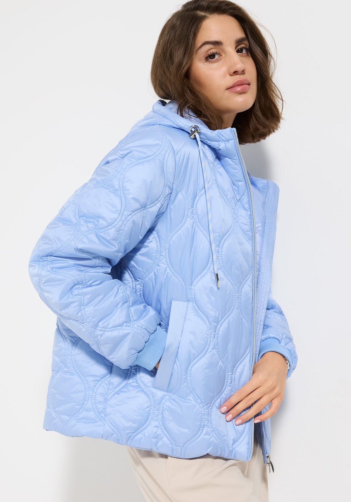 Quilted Jacket with Hood