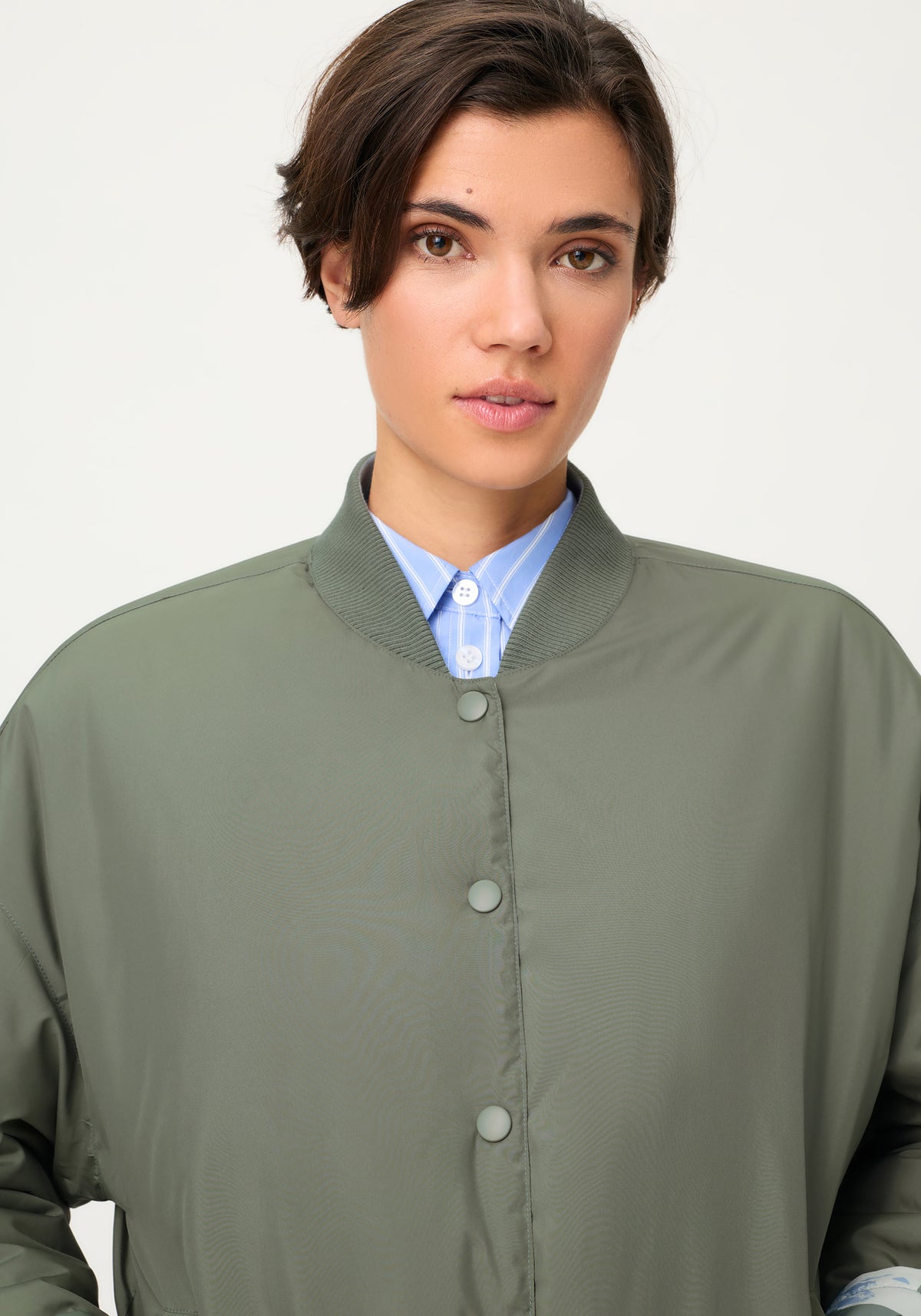 Blouson bomber réversible à motif camouflage botanique