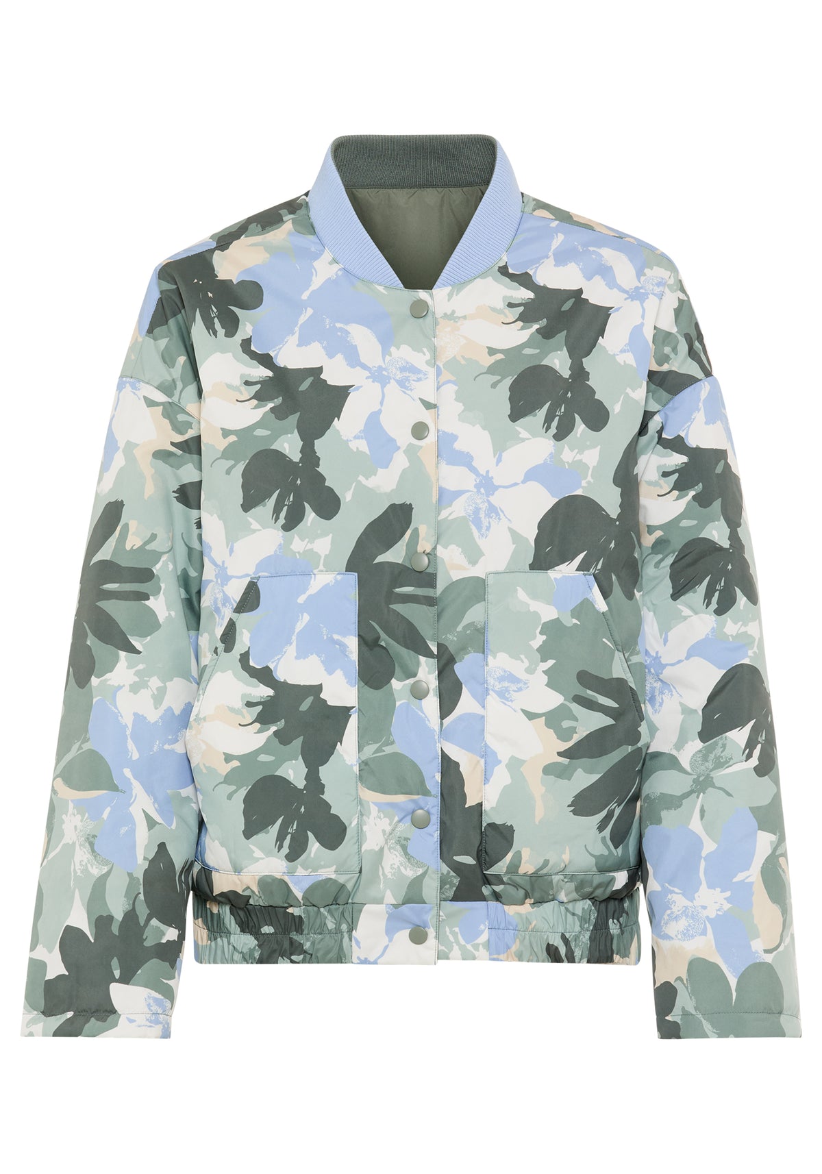 Blouson bomber réversible à motif camouflage botanique