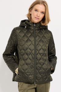Veste matelassée d'extérieur avec capuche amovible