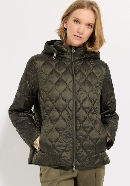 Veste matelassée d'extérieur avec capuche amovible
