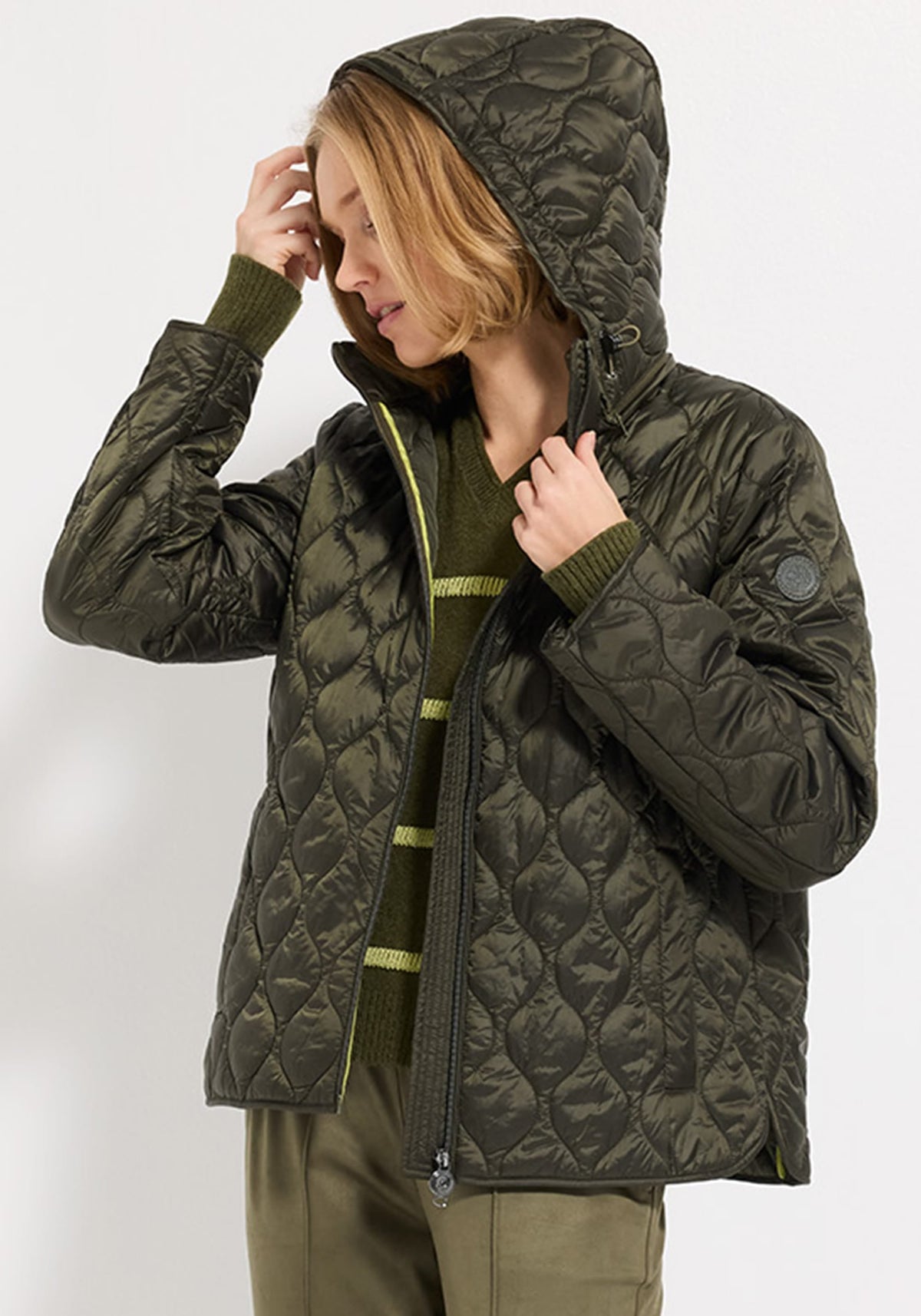 Quilted Outdoor Jacket with Removeable Hood