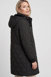 Quilted Coat with Removable Hood