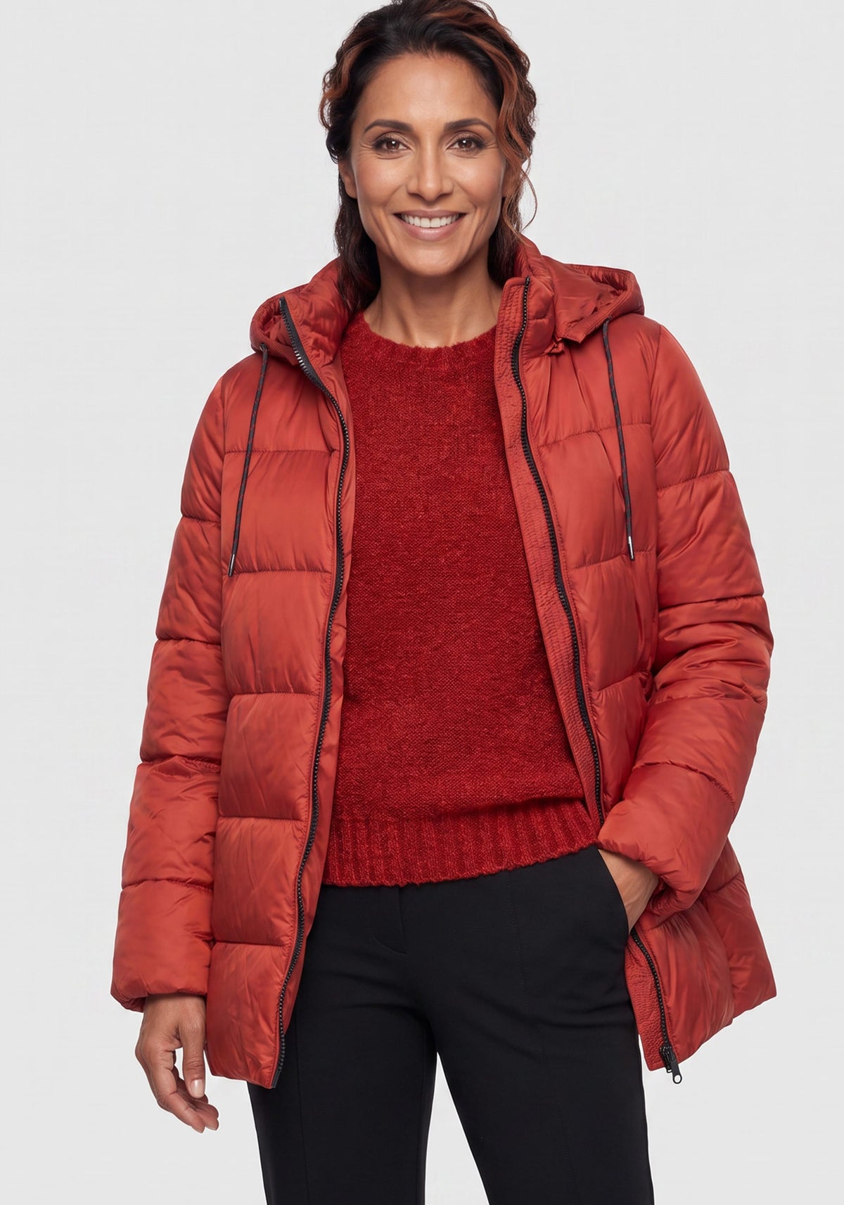 Parka à capuche amovible