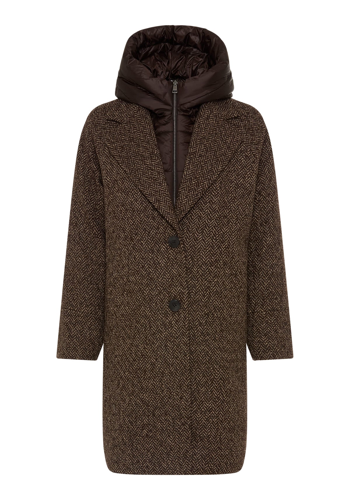 Mixed Media  Convertible Coat