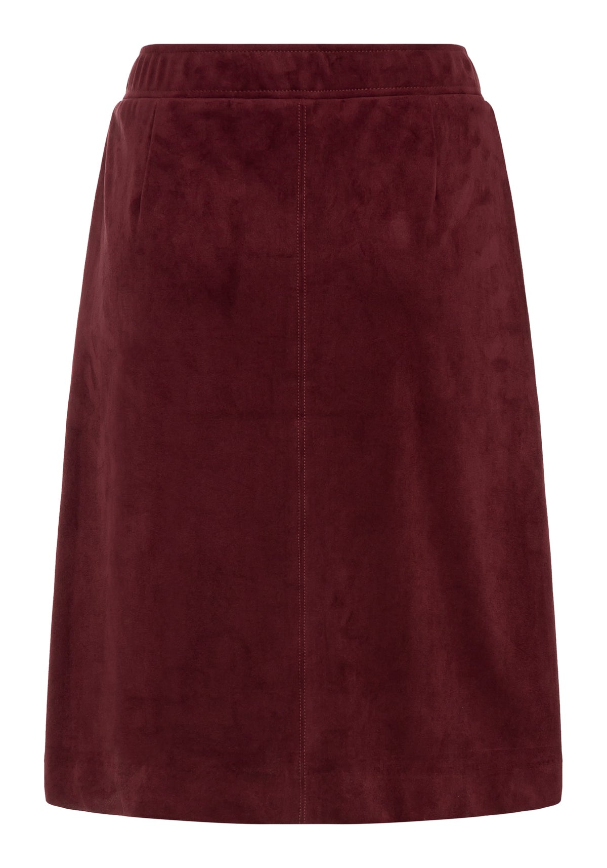 Faux Suede Pull-On Skirt