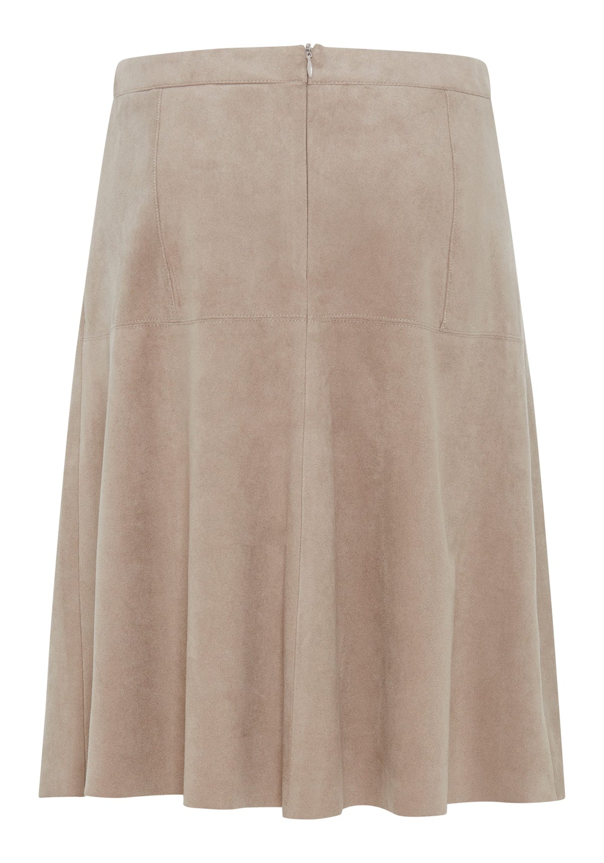 Faux Suede A-Line Skirt