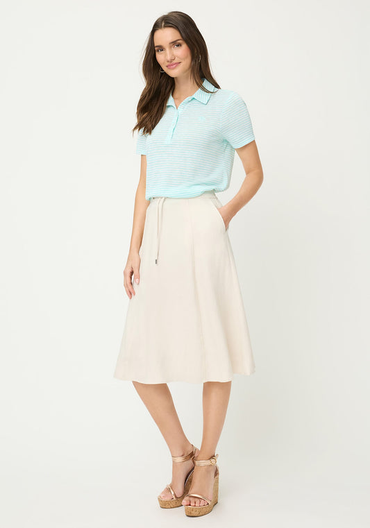 Twill A-Line Skirt