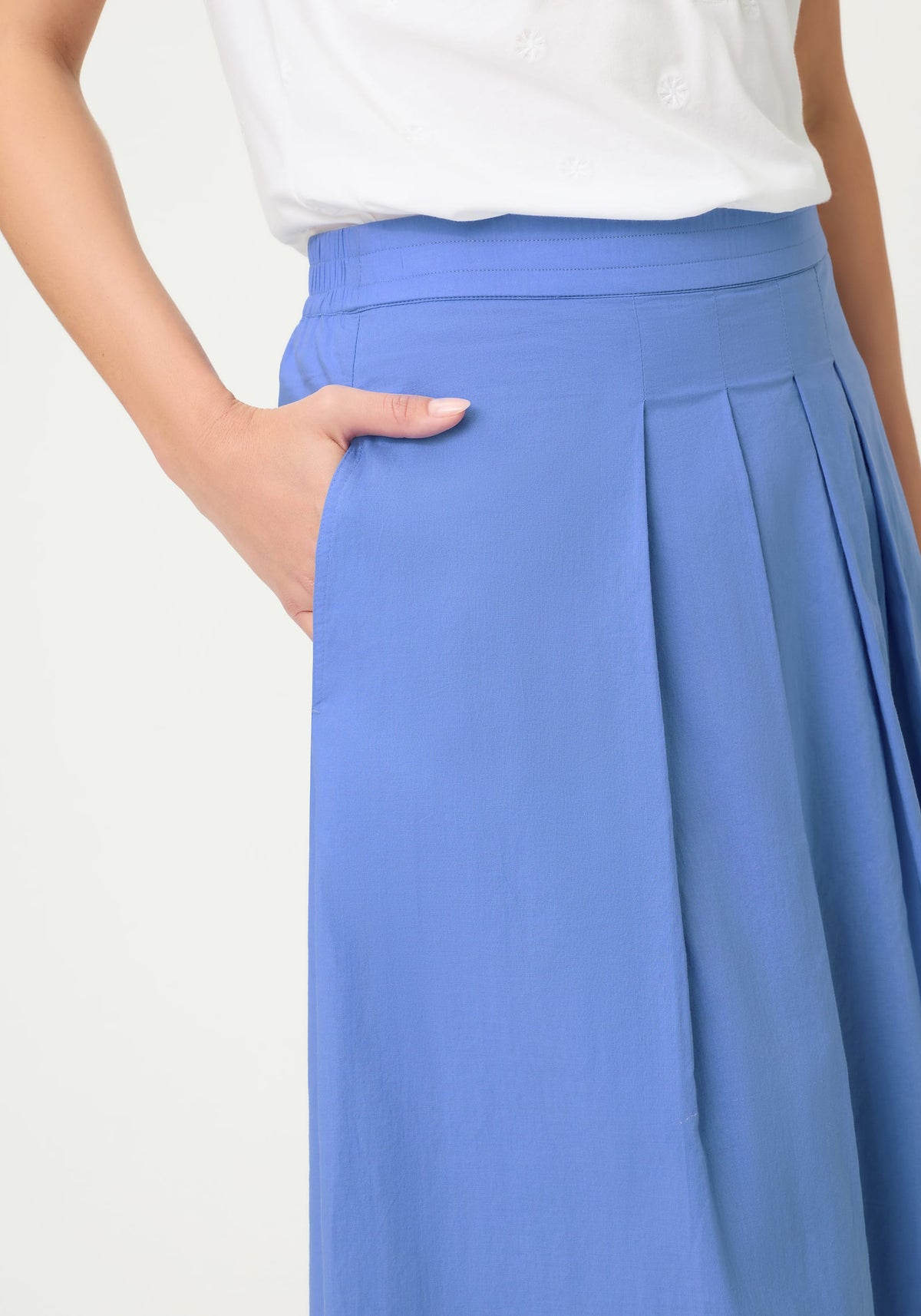 Pleated Midi Skirt