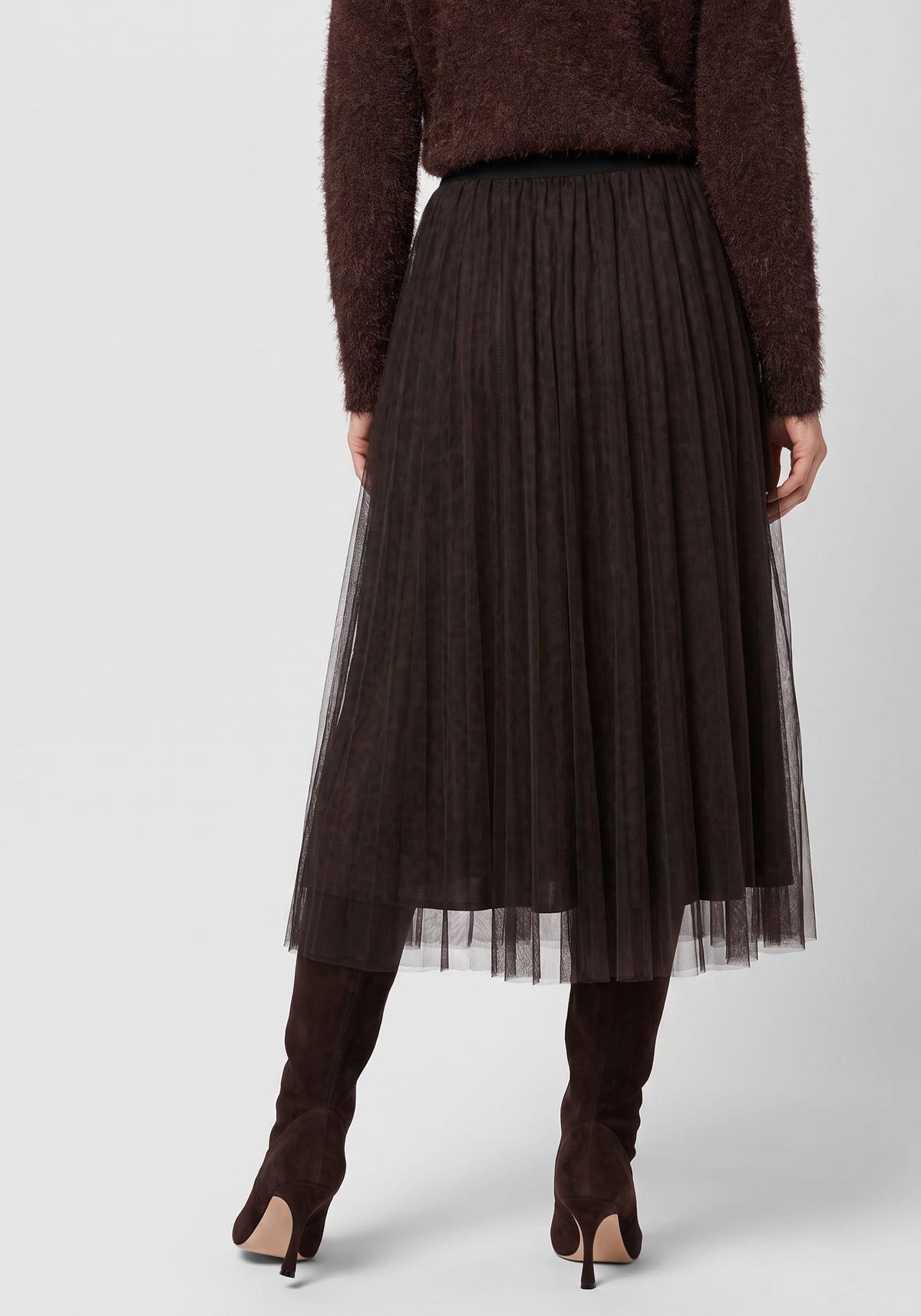 Tulle & Leopard Midi Skirt