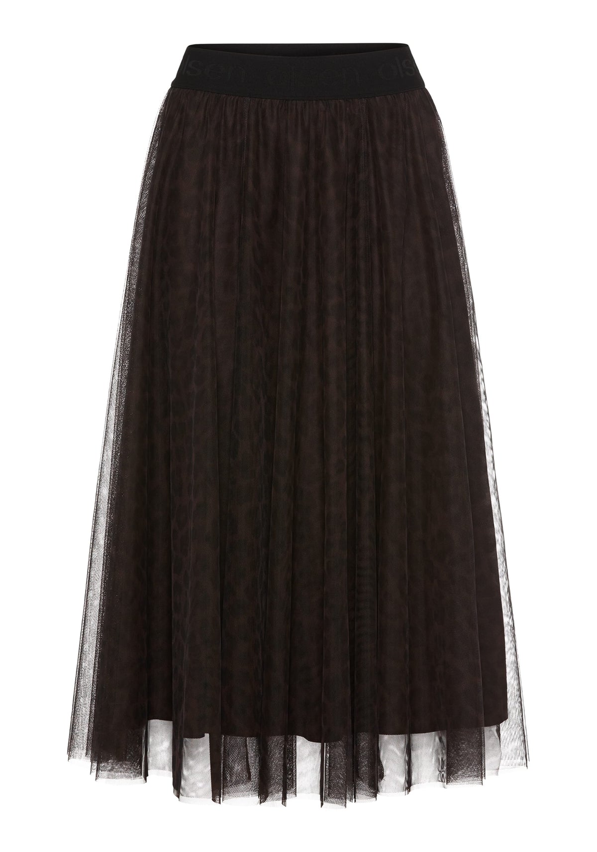 Tulle & Leopard Midi Skirt