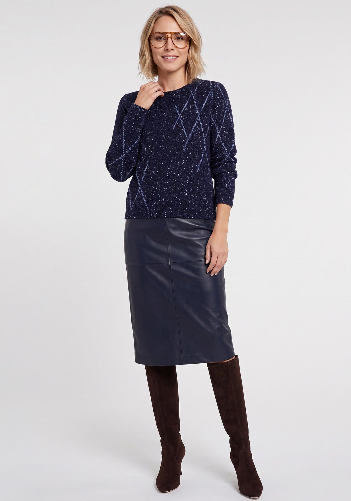 Faux Leather Skirt