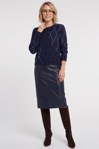 Faux Leather Skirt