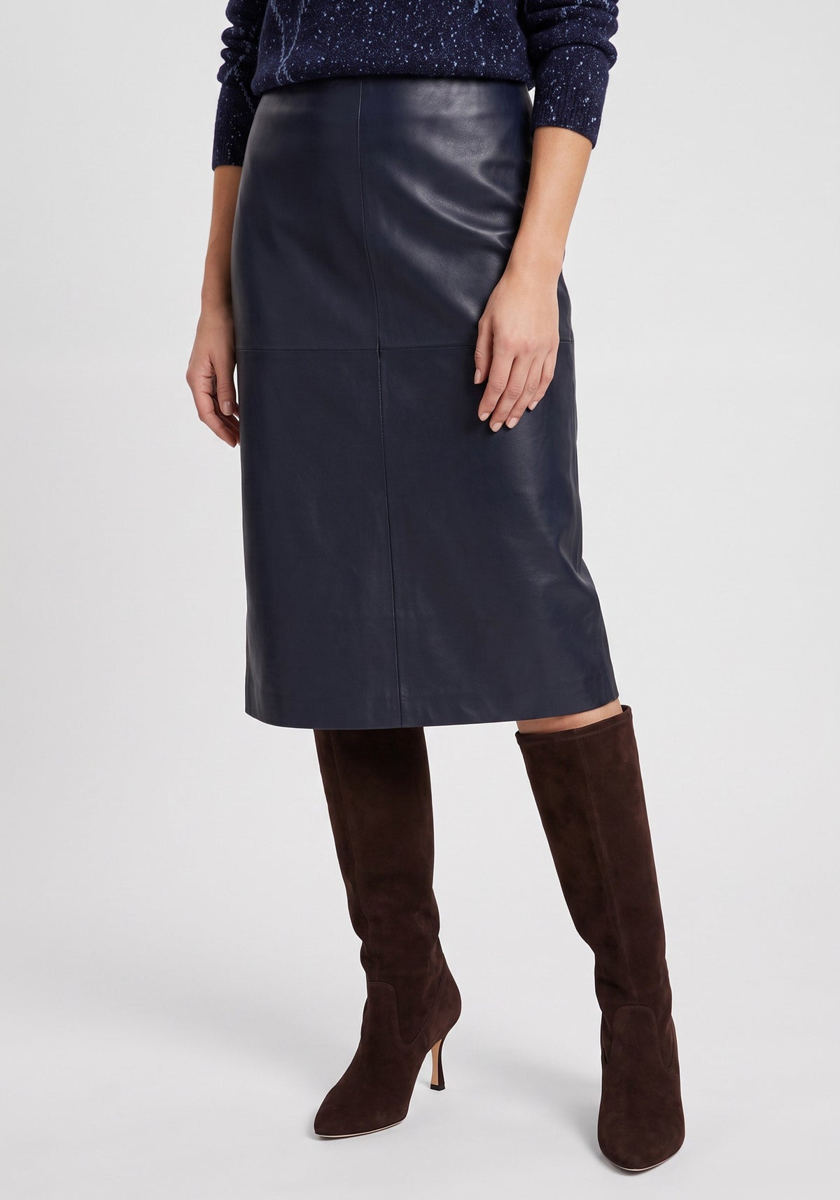 Faux Leather Skirt