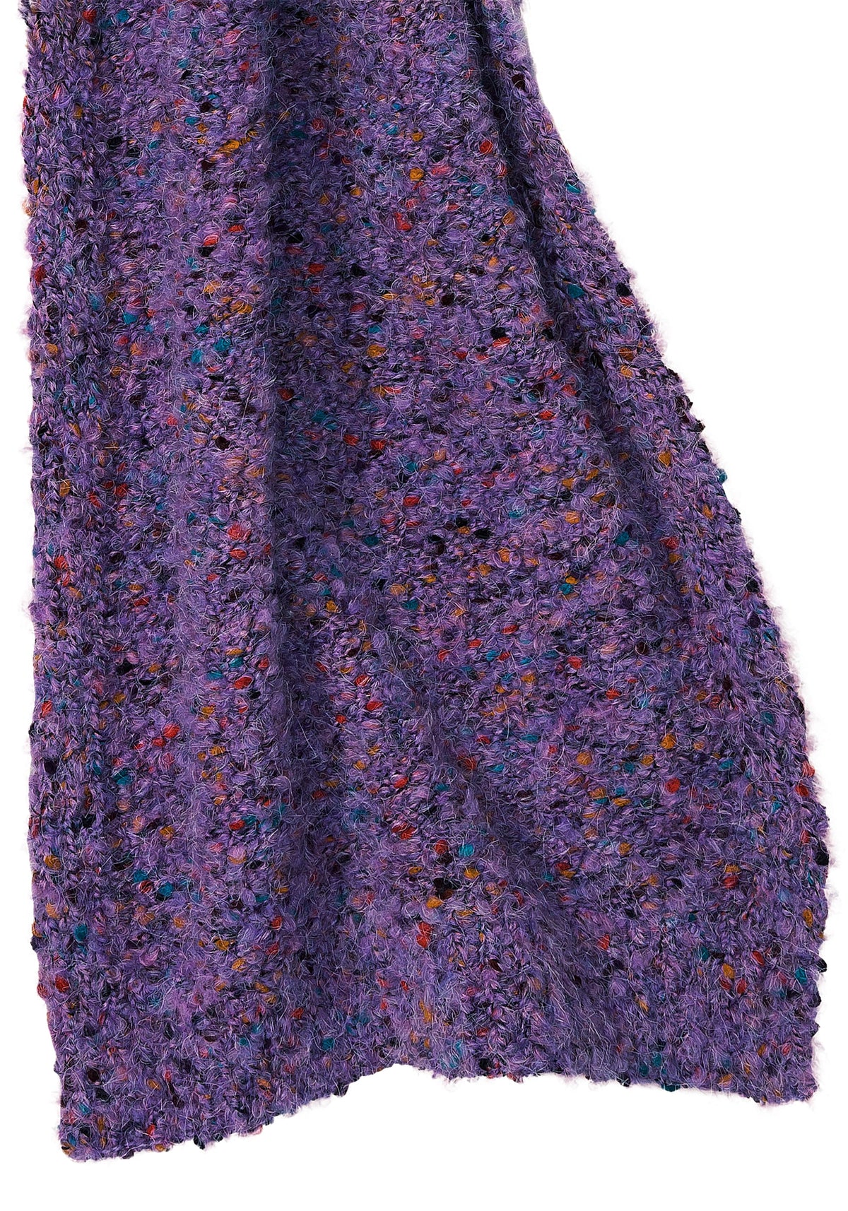 Multi-Colour Bouclé Sweater Scarf