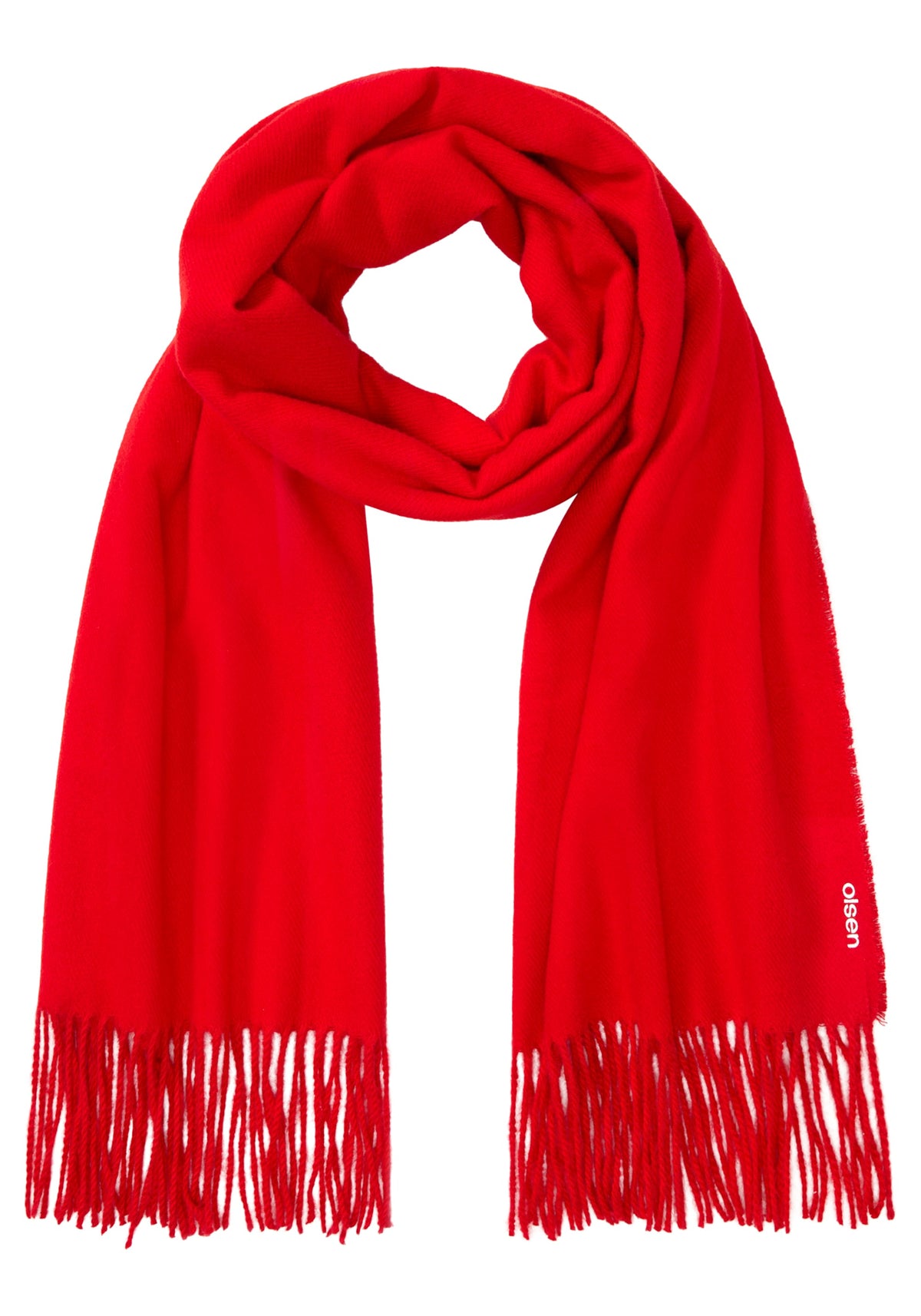 Solid Blanket Scarf with Fringe