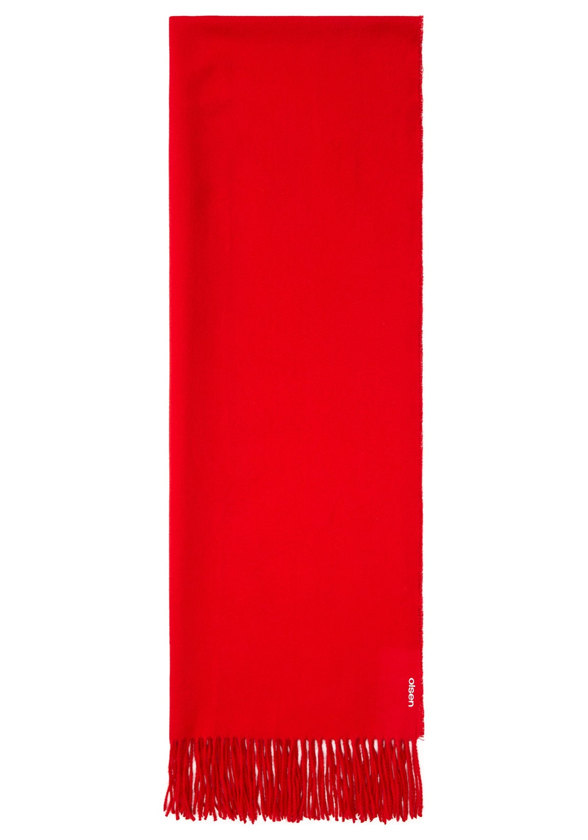 Solid Blanket Scarf with Fringe