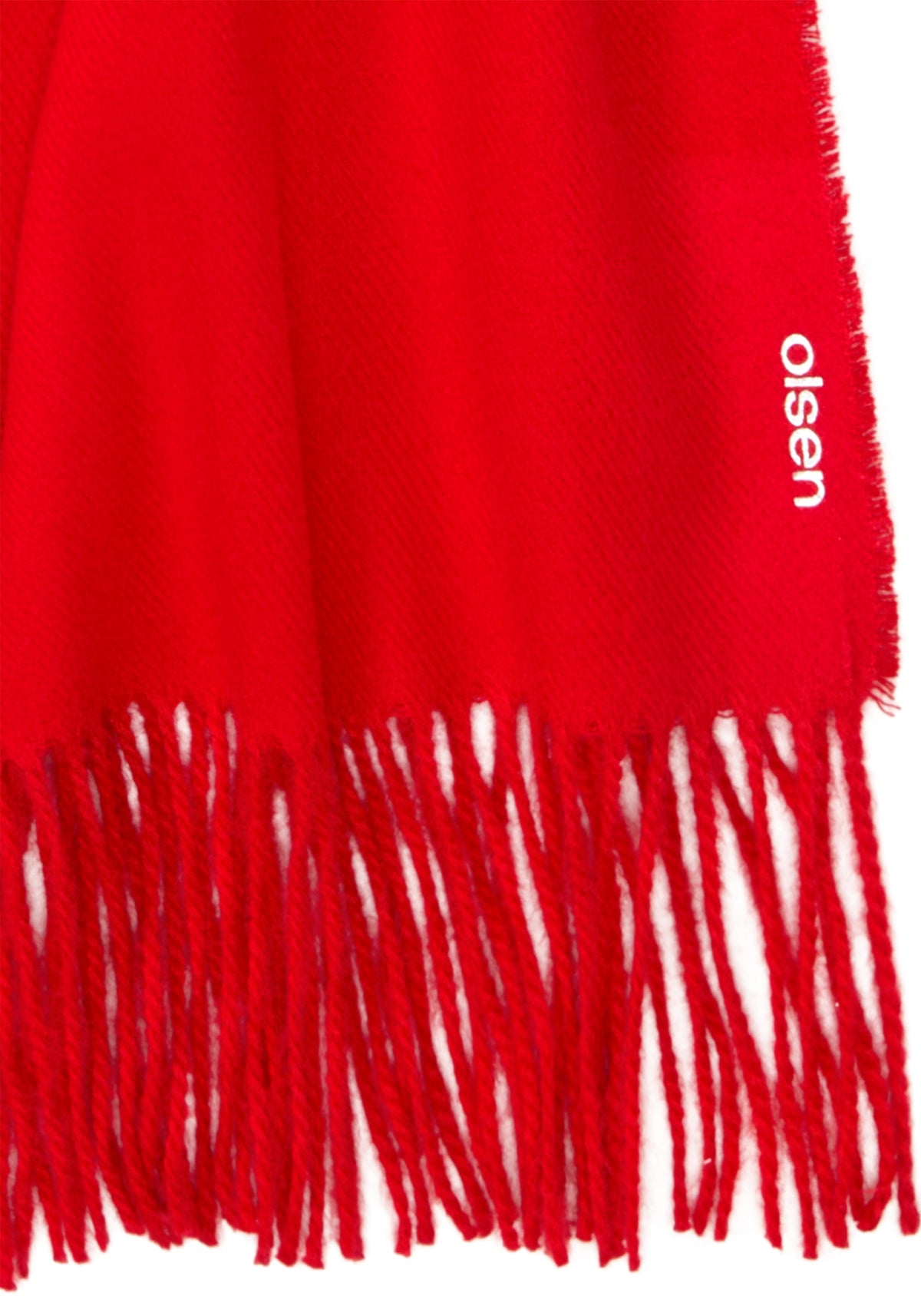 Solid Blanket Scarf with Fringe