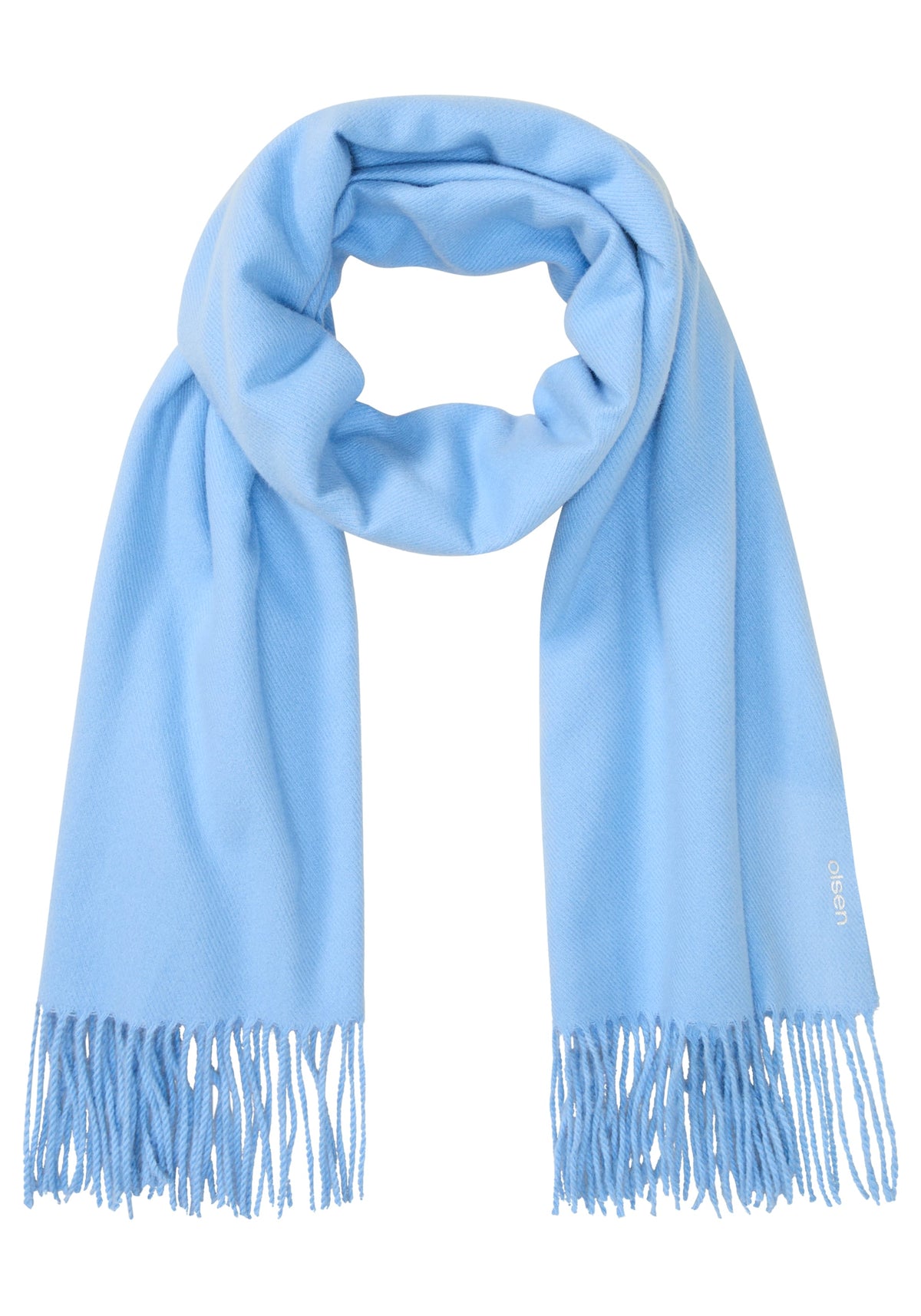Solid Scarf with Fringe