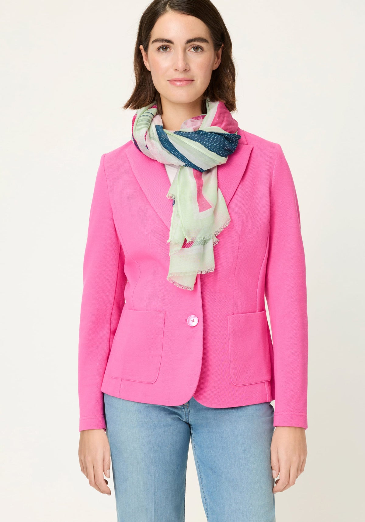 Graphic Floral Scarf