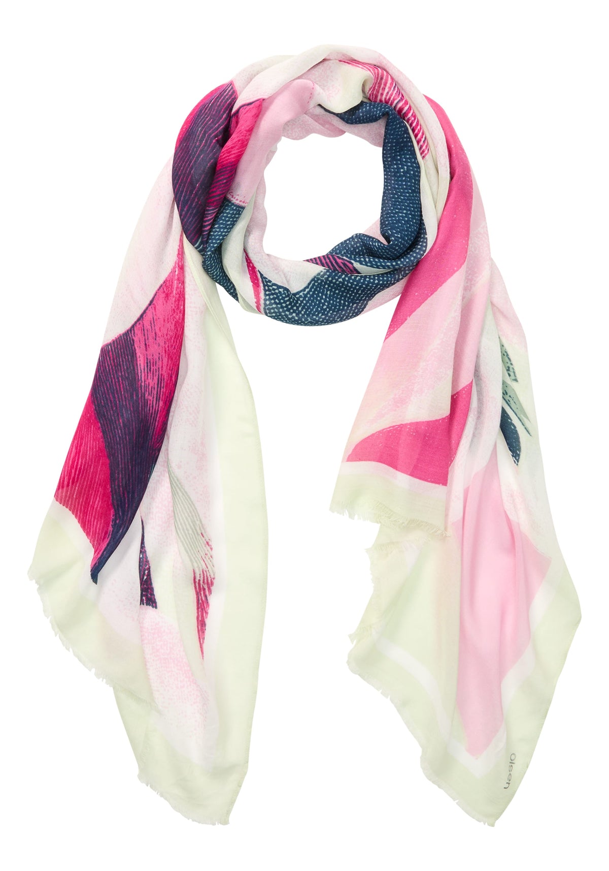 Graphic Floral Scarf
