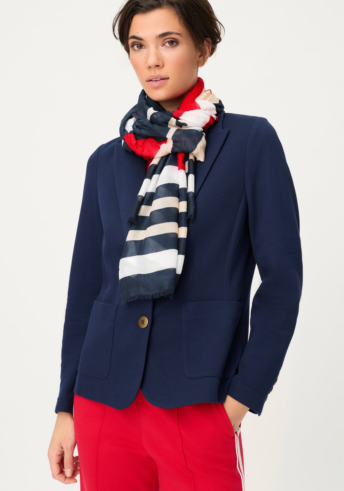 Abstract Camo & Stripe Scarf