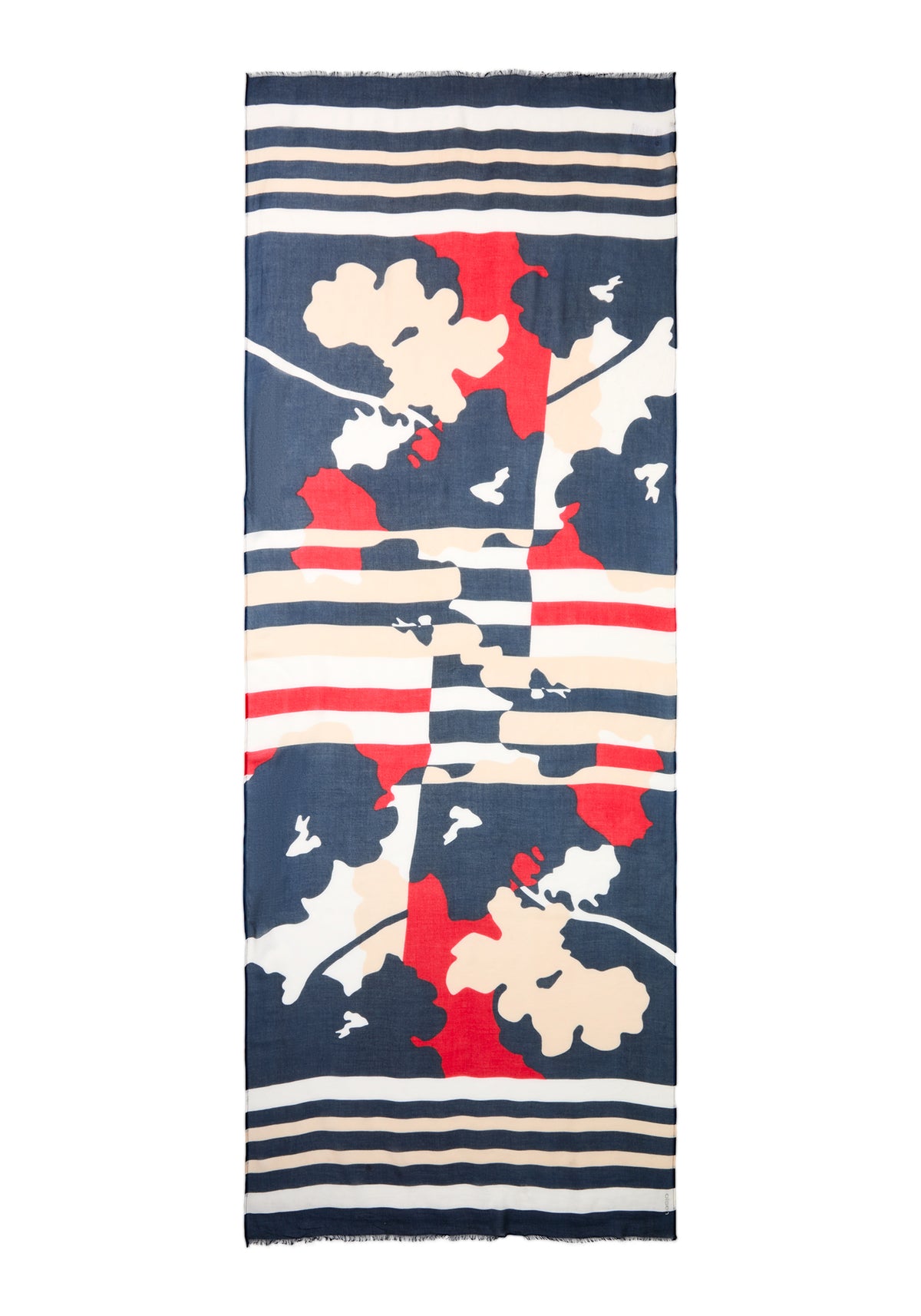 Abstract Camo & Stripe Scarf