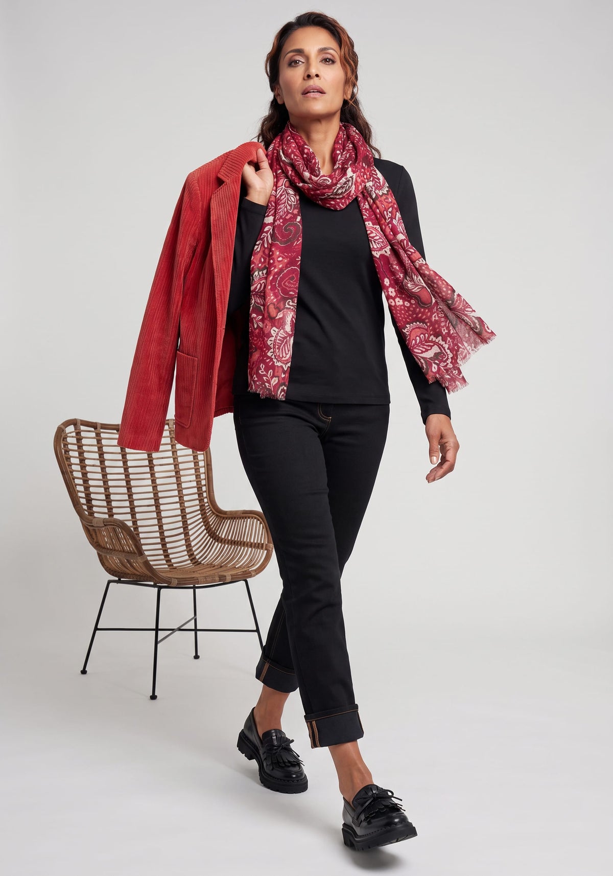 Écharpe à motifs Paisley