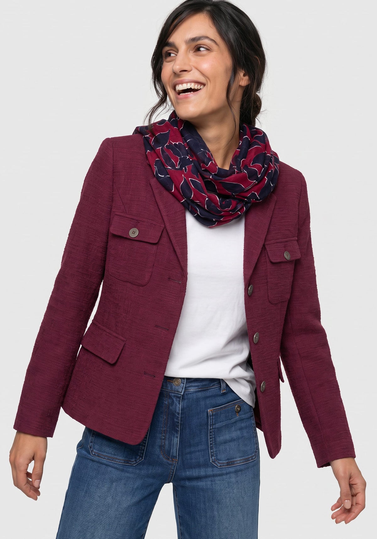 Abstract Floral Scarf