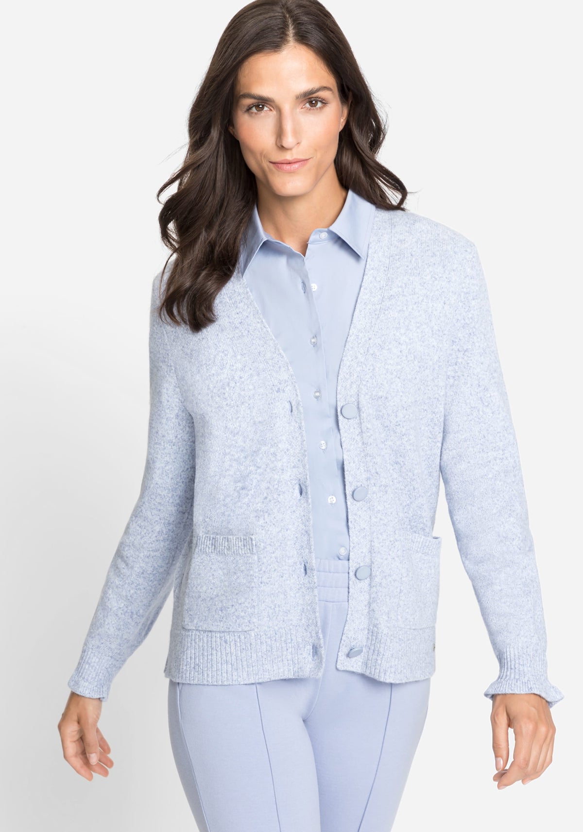Long Sleeve Cardigan with 2 Front Pockets