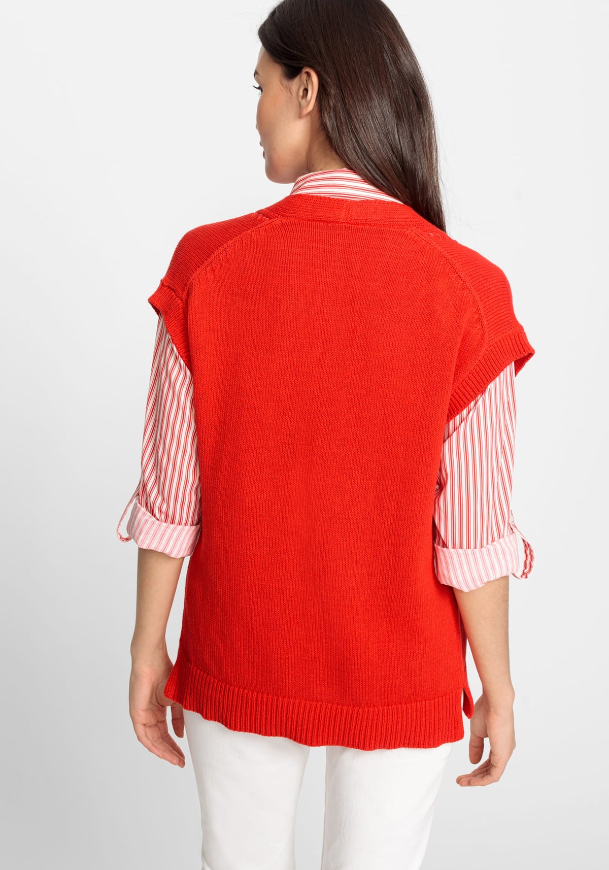 Cotton Linen Sweater Vest