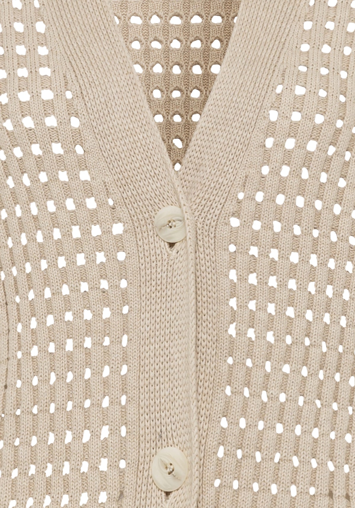 100% Cotton Open Knit Cardigan