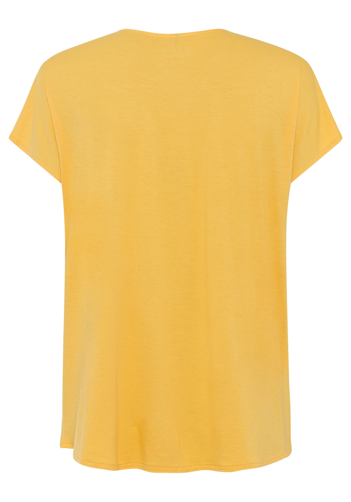 Cotton Blend Short Dolman Sleeve V-neck T-Shirt containing TENCEL™ Modal
