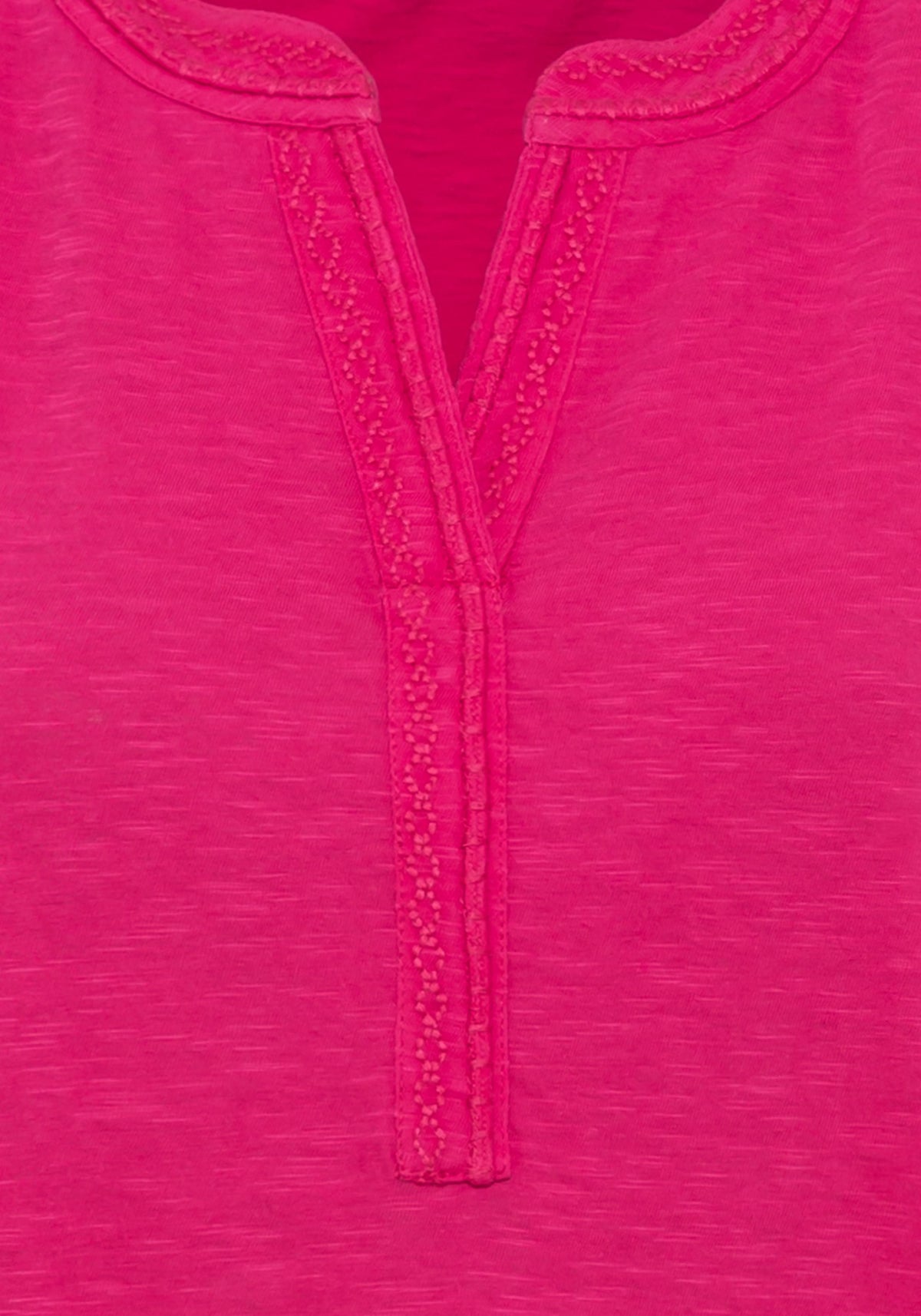 100% Cotton Sleeveless Embroidered Tunic Shell T-Shirt