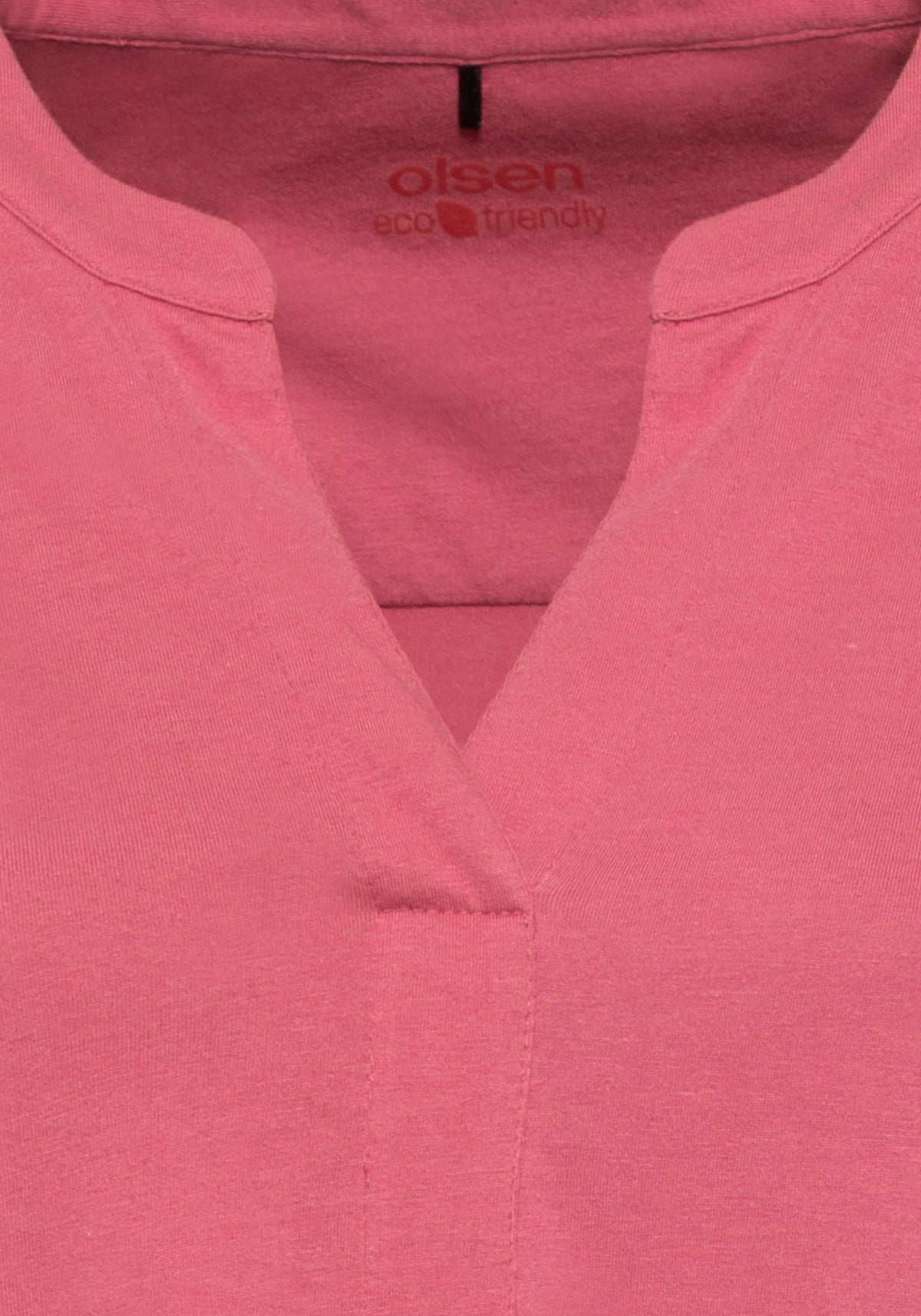 T-shirt tunique à manches longues en coton mélangé contenant du Tencel™ Modal.