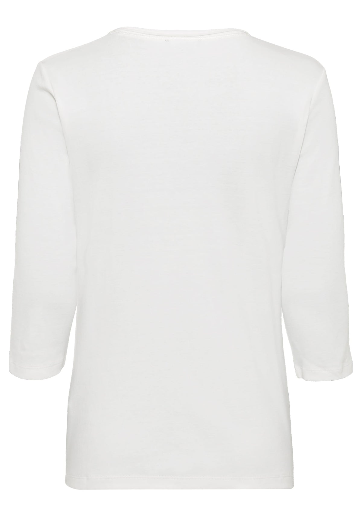 100% Cotton 3/4 Sleeve Foil Placement Print T-Shirt