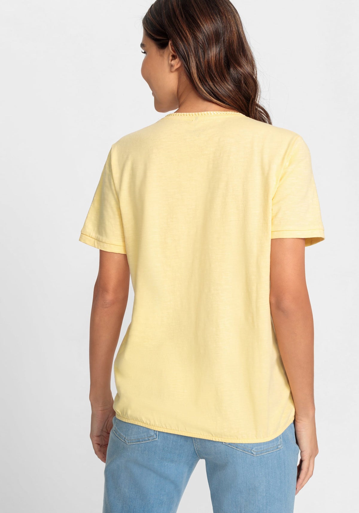100% Cotton Short Sleeve V-Neck T-Shirt