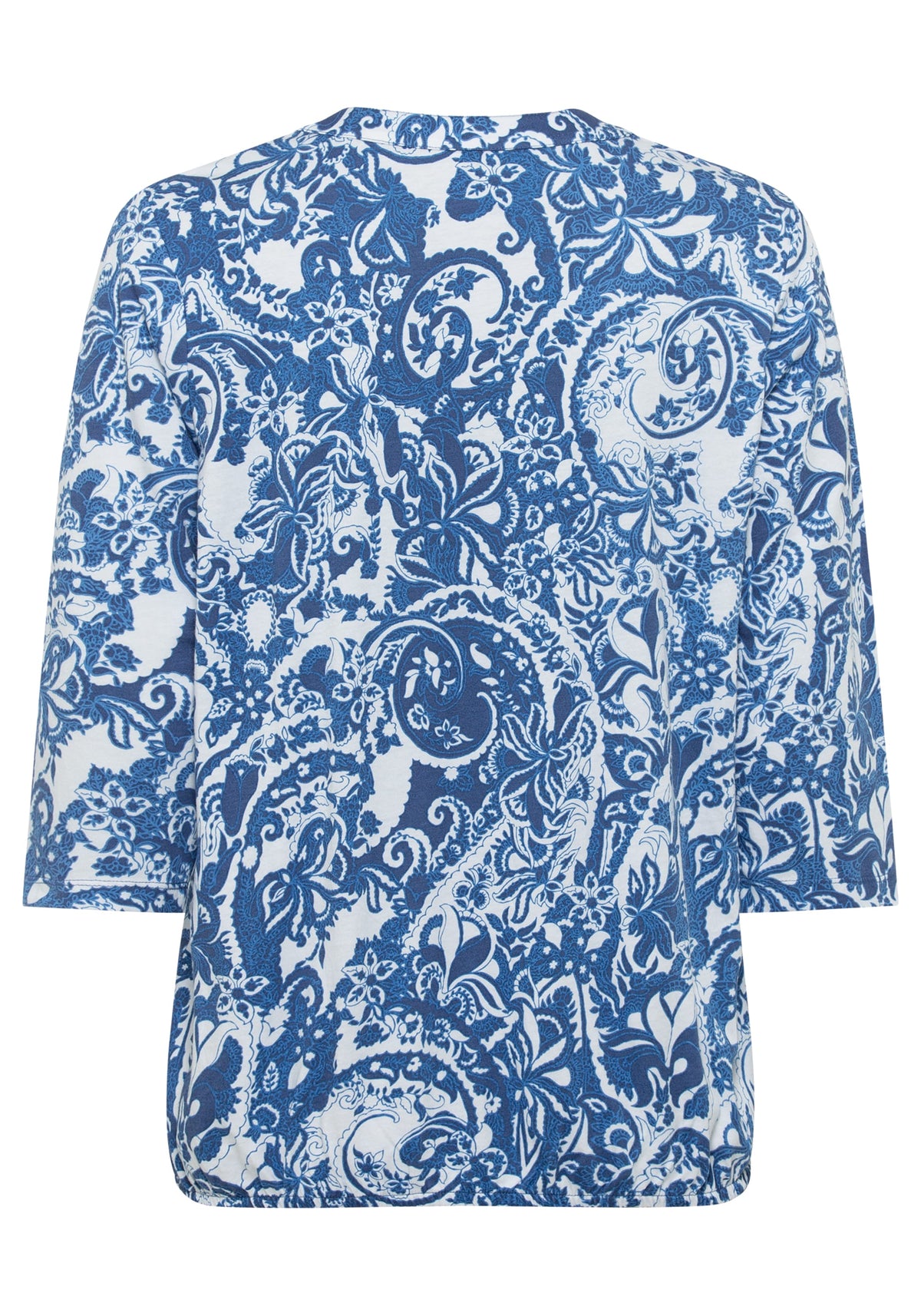 Short Sleeve Paisley Floral Print Tunic T-Shirt containing TENCEL™ Modal