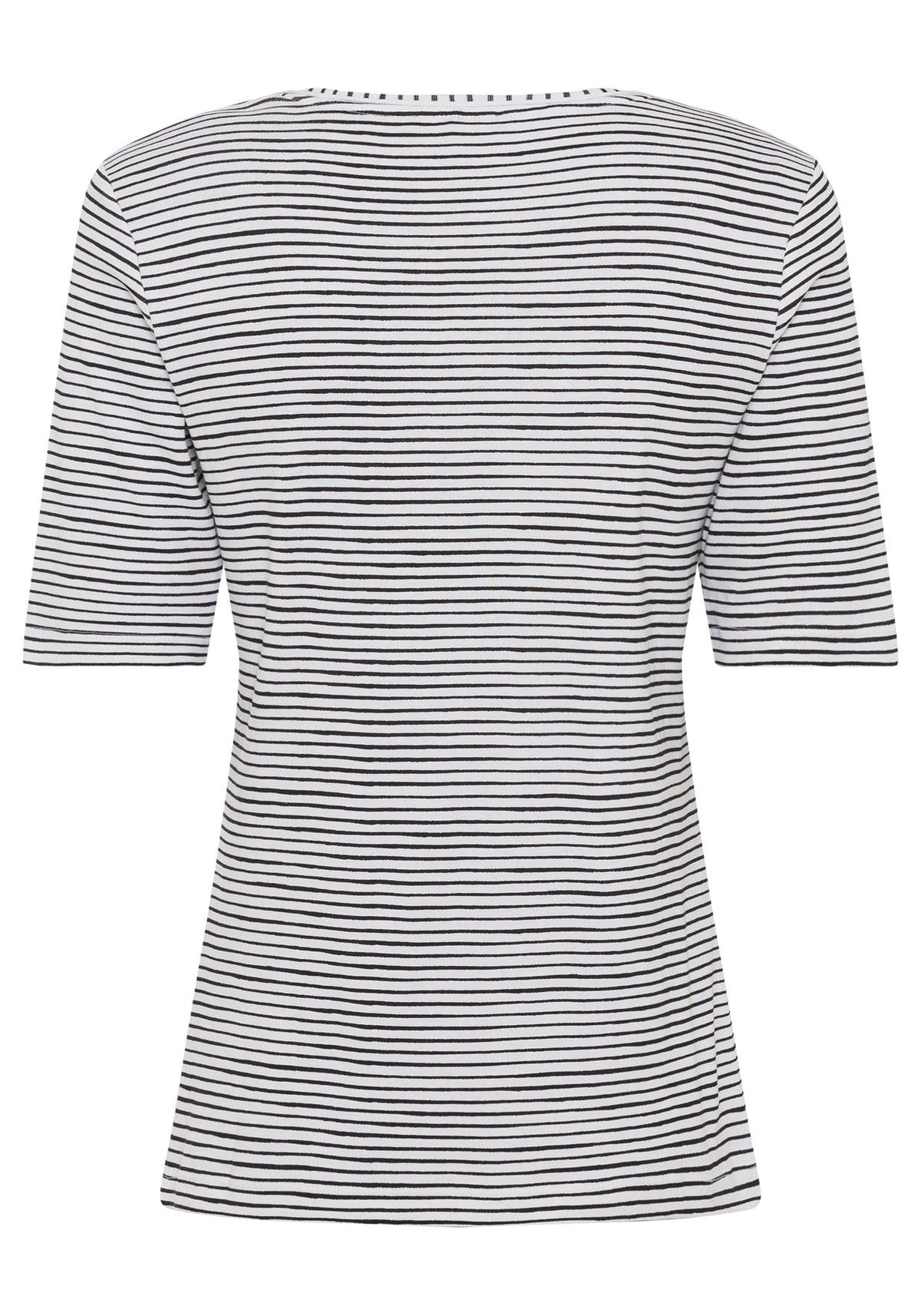 100% Cotton Short Sleeve Stripe and Placement Print T-Shirt