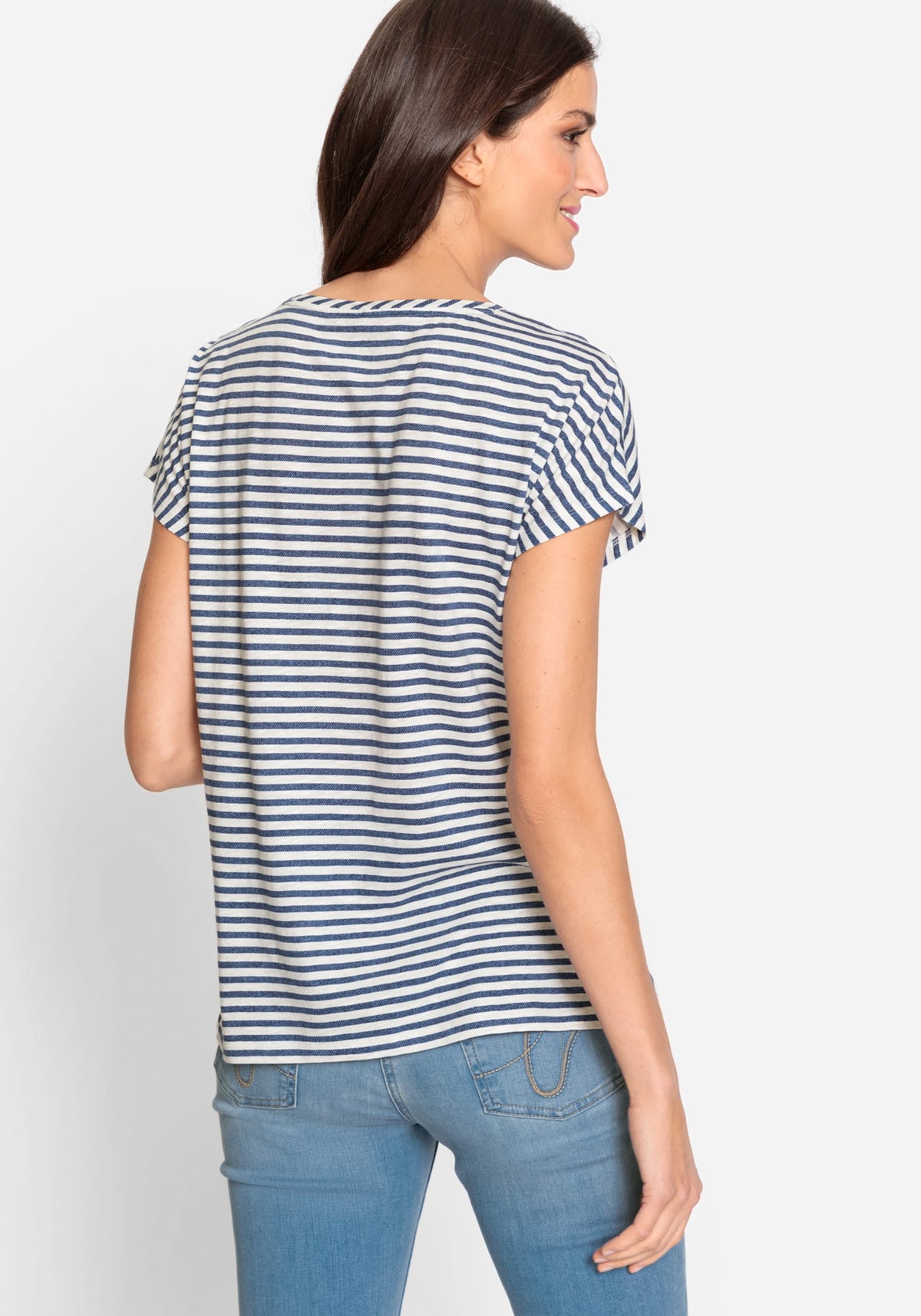 100% Cotton Stripe and Floral T-Shirt