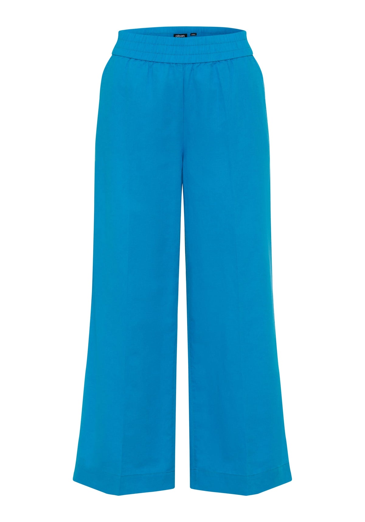 Anna Fit Wide Leg Cotton Linen Pull-On Culottes