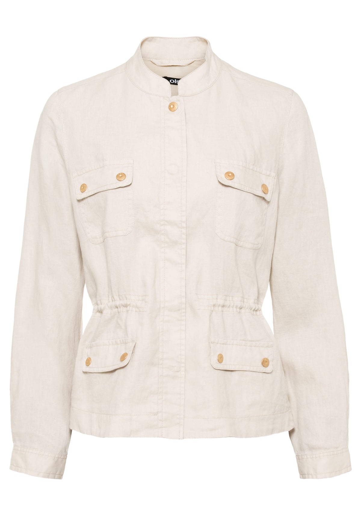 100% Linen Long Sleeve Safari Inspired Jacket